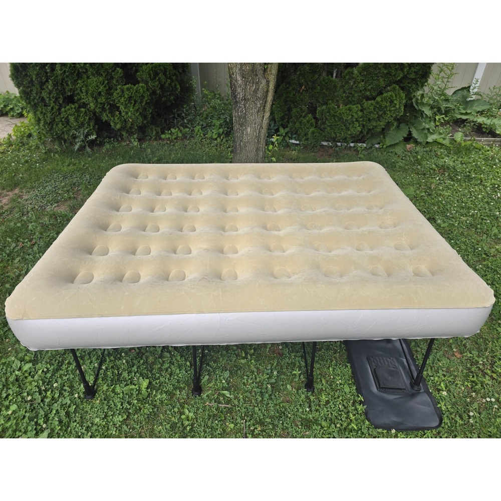 Serta EZ Bed Queen NeverFlat Air Mattress with Frame & Carry Case